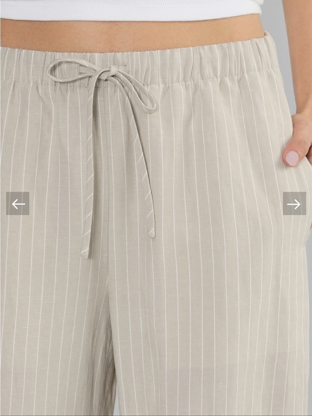 Aritzia lodge linen pant - Picture 3 of 6